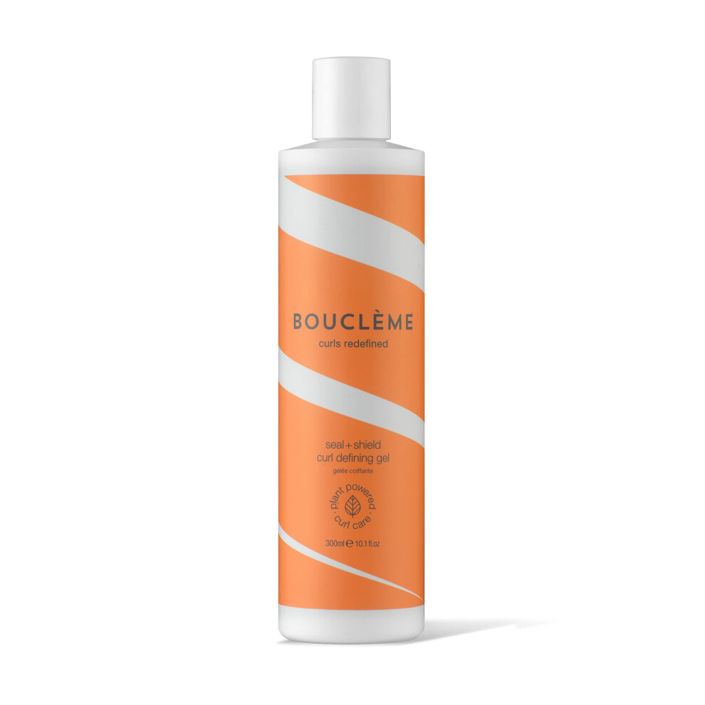 Bouclã¨Me Seal + Shield Curl Defining Gel - Strong Hold Gel To Protect Against Humidity - 95.69% Naturally Derived Ingredients And Vegan - 300Ml,