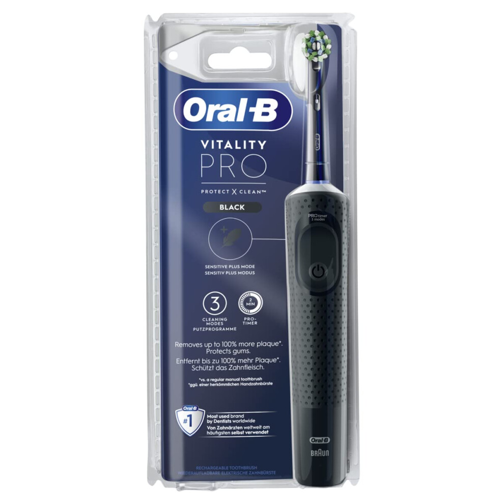 Vitality Pro Rotating Electric Toothbrush Black