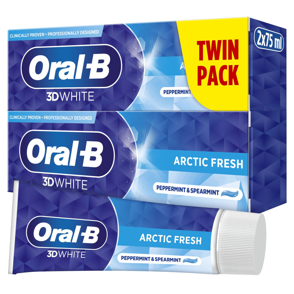 3D White Arctic Fresh Toothpaste 2x75ml 2in1