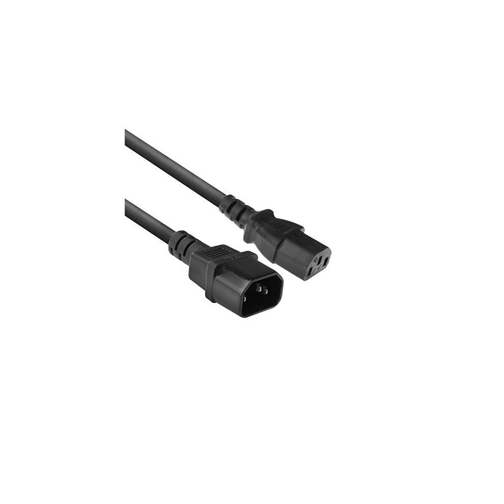 Power Cable 3m, C13 to C14 Extension Cable for Cold Devices, IEC Male to Female 3 Pin Power Cable- AK5031Black