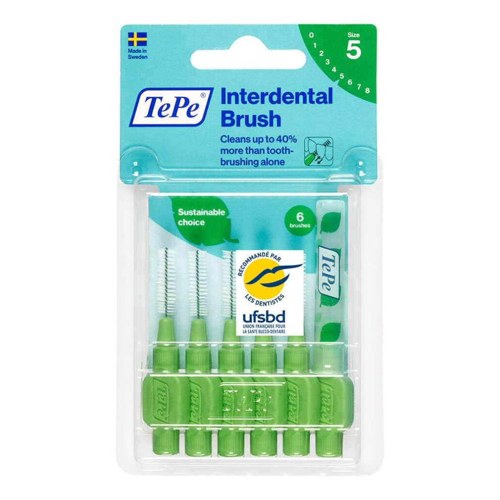 Tepe Green Interdental Brushes - 0.8Mm Medium