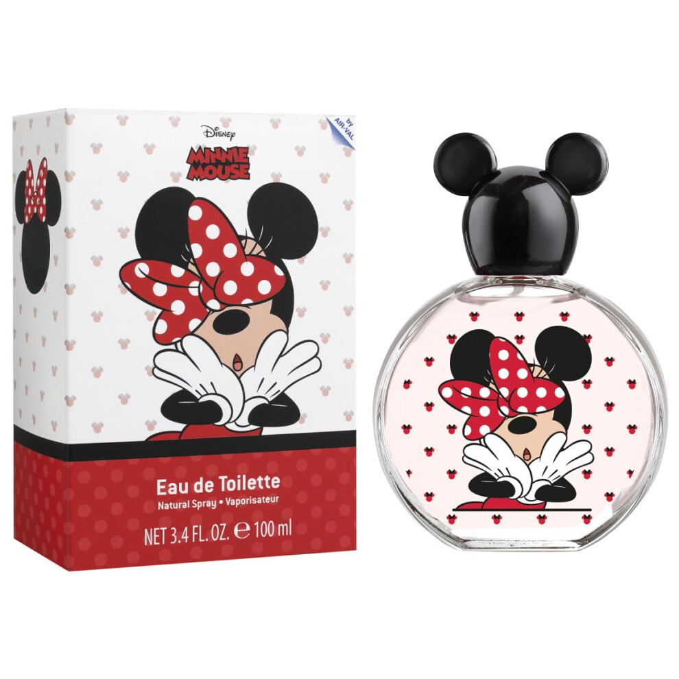 Minnie Mouse Eau de Toilette Natural Perfume Spray, Vegan and FSC Approved Eau de Toilette Spray for Kids, 100 ml