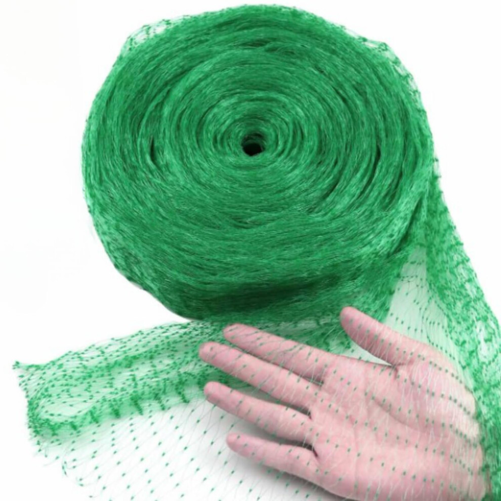 4m x 10m Green Garden Netting, Bird Netting Pond Plant Netting for Protecting Fruit Tree Vegetable Patch Flowers Crops Strawberry Pea and Bean.