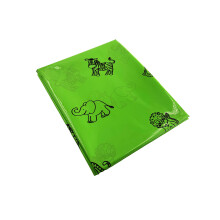 Splashmat/Table covering | 1.5m x 1.5m | Great for messy activities | Strong waterproof plastic | Easy to clean! | Green jungle animals
