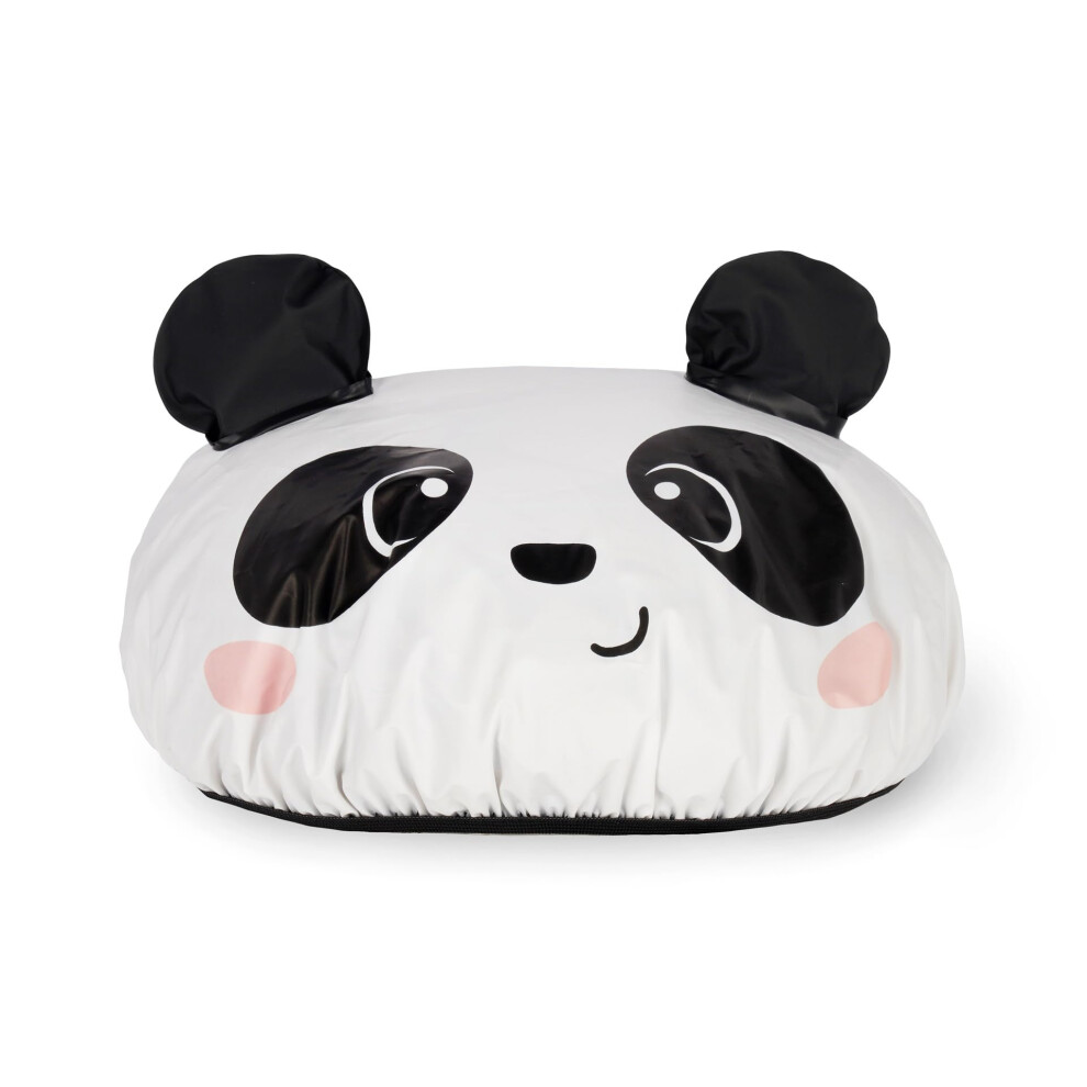 Legami - The Shower Must Go On Shower Cap, Reusable Waterproof, Elastic Edge, One Size, Eva Material, Panda Theme
