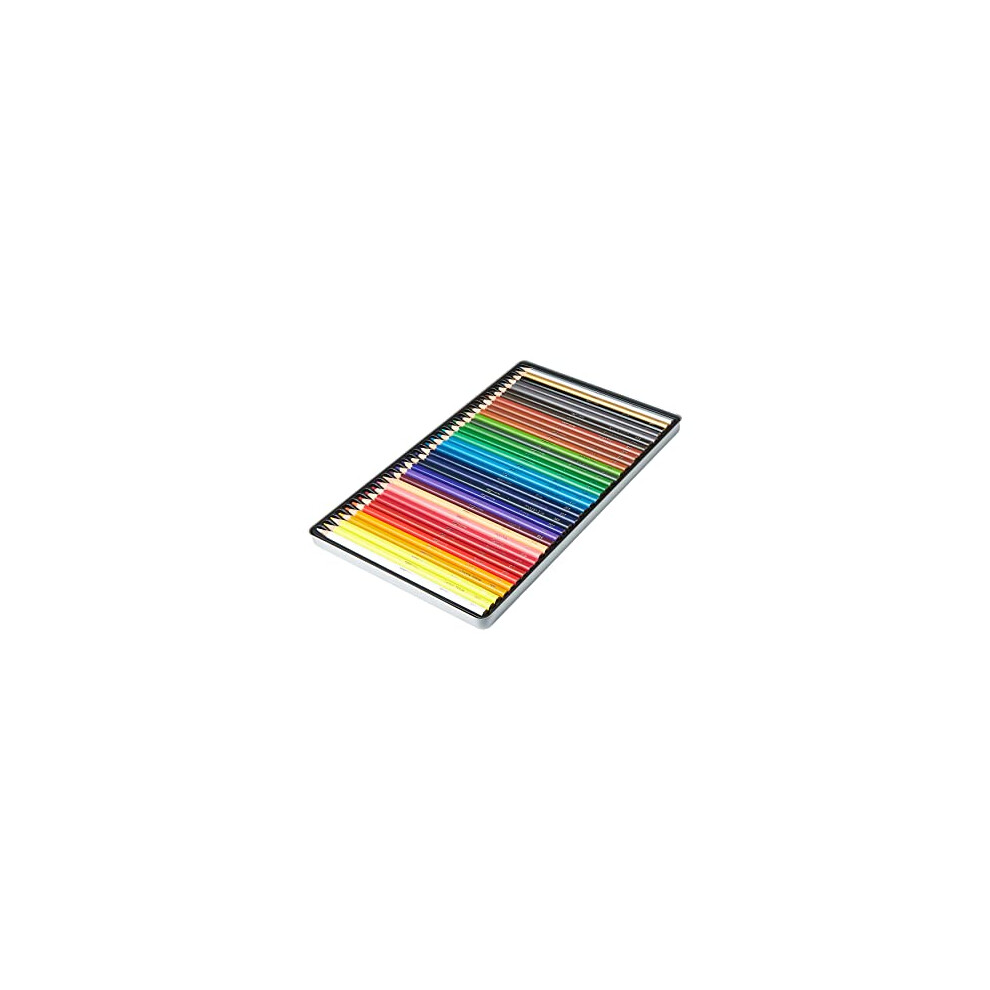 Amazon Coloured Pencils In Tin Box, Pack Of 36 - Assorted Colours