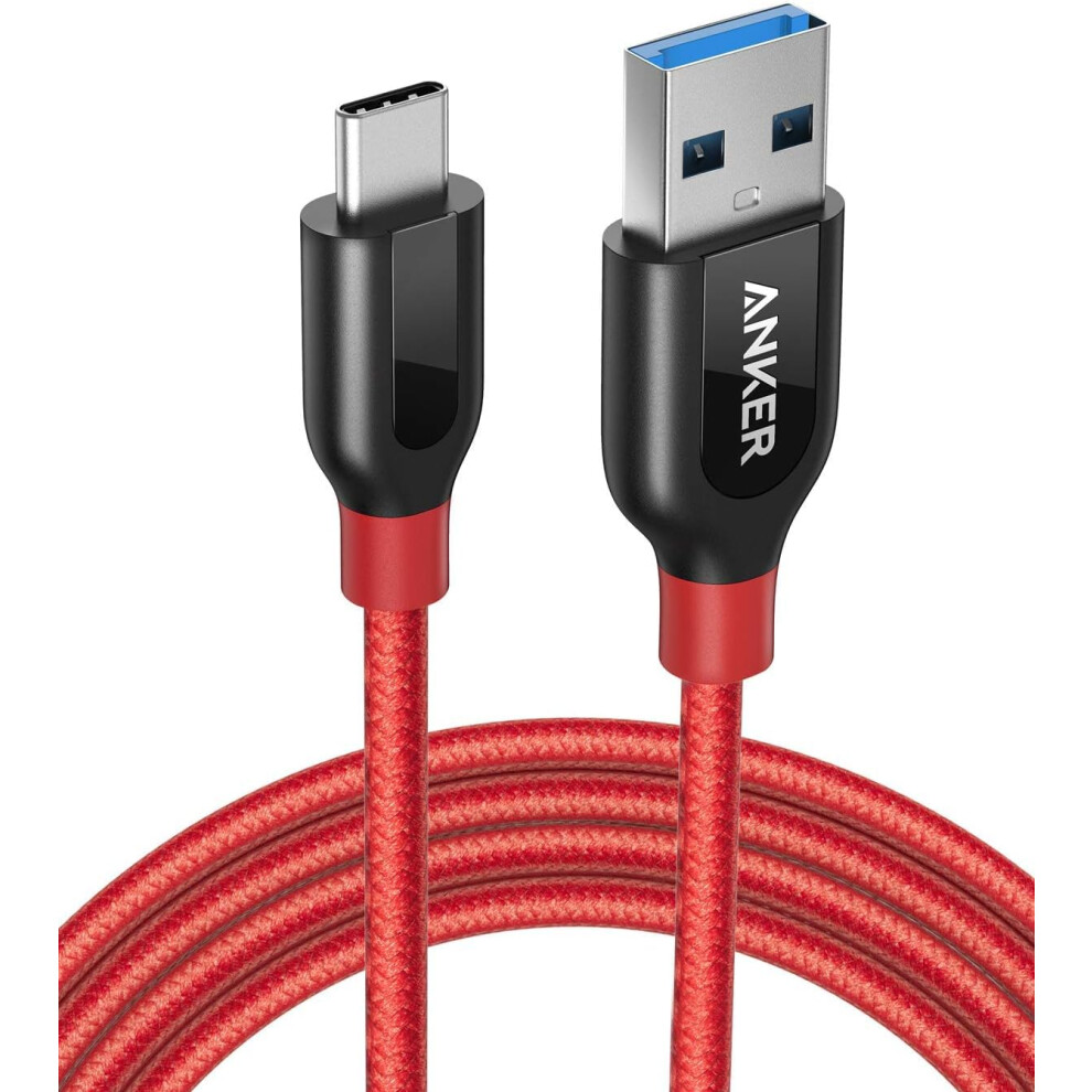 USB C Charger Cable, PowerLine+ USB-C to USB 3.0 charger cable (6ft/1.8m), High Durability Type C Braided Charging Cable Compatible with Samsung