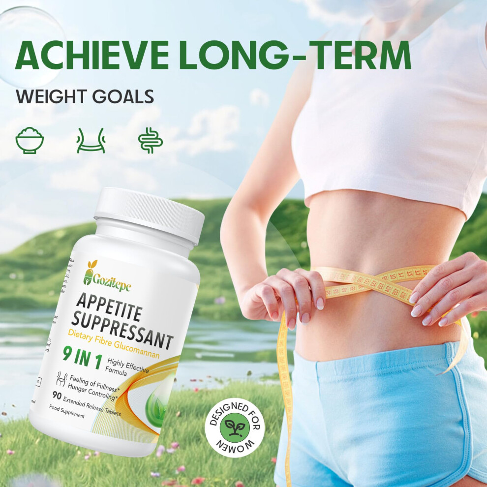 gozitepe glutathione Natural Appetite Suppressant and Fat Burner for Women - High Dose  Glucomannan from Konjac Root