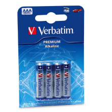Confezione da 4 batterie Verbatim Premium LR03 Micro AAA