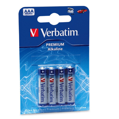 Verbatim Pack mit 4 Verbatim Premium LR03 Micro AAA Batterien