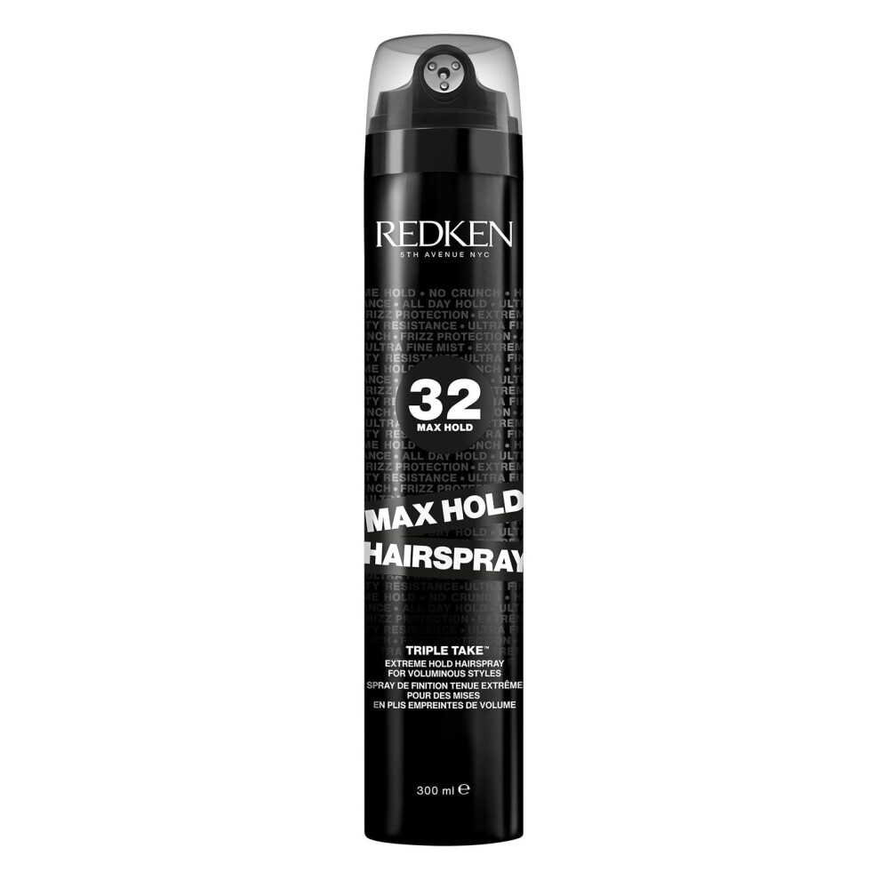 Max Hold, Hairspray for Sleek, Smooth Hair with Long-Lasting Lift and Control, No Stiffness or Crunch, 300ml