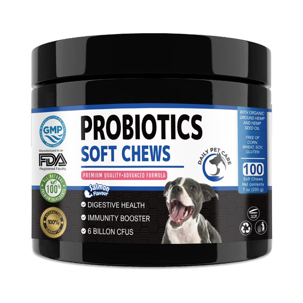 Probiotics for Dogs | Natural Dog Treats for Digestion, Immunity, Gut Health, Diarrhoea, Anal Glands Treatment, Dog Itchy Skin Relief and Scooter