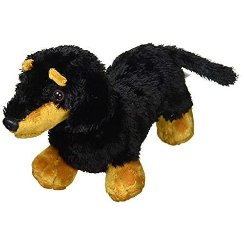 Aurora World 8-inch Flopsie Dachshund, Black and Brown 1
