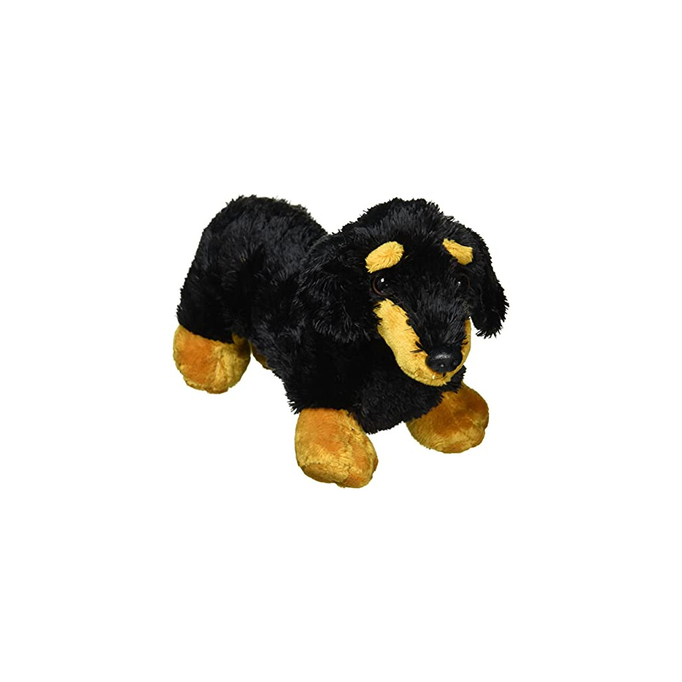 8-inch Flopsie Dachshund, Black and Brown