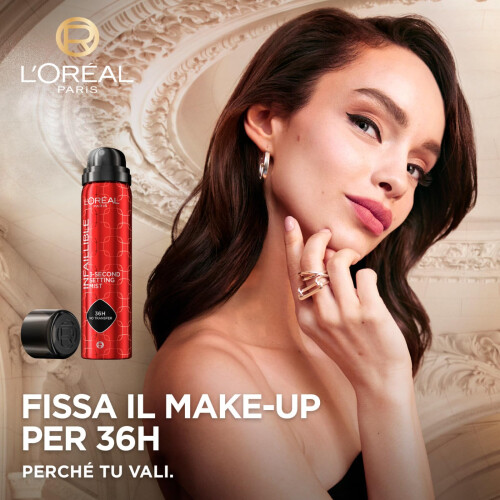 L’Oréal Paris L'Oréal Paris Infaillible Setting Spray for Face Makeup 3-Second Setting Mist 36H No-Transfer Waterproof Lightweight Quick-Drying Formula Sweat and 1