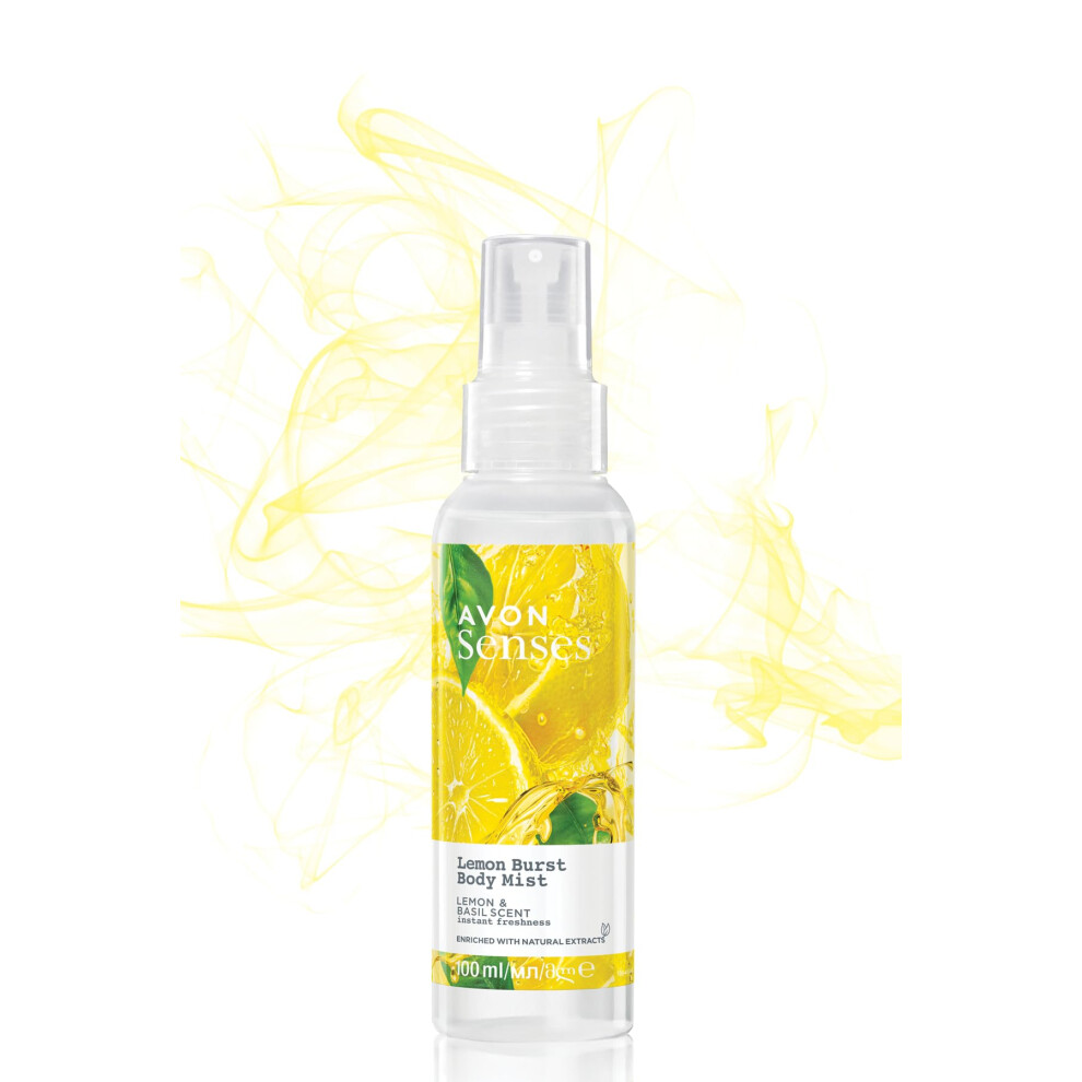 Senses Body Mist 100ml (Lemon Burst Lemon & Basil Scent)