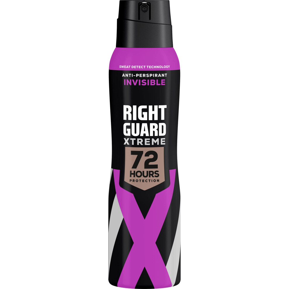 Women's Deodorant Xtreme Invisible, 72 Hour High Performance Anti-Perspirant Aerosol Spray, No White Residue, Alcohol Free, Dermologically Tested