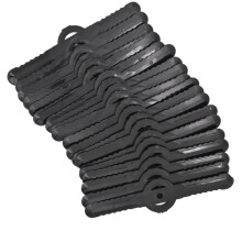20 PCS Plastic Grass Strimmer Blades, 139mm Lawn Mower Blades Garden Mower Replacement Cordless Strimmer Cutting Blades (Black)