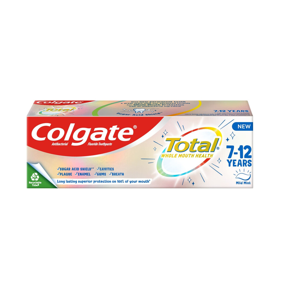 Colgate Total 7-12 Years Mild Mint Toothpaste, 50Ml Size 7