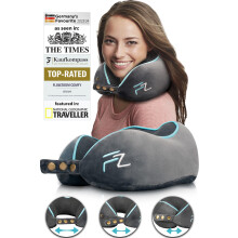 COMFY Travel Pillow for Airplane - Neck Pillow for Travel - Flight Pillow - Memory Foam Travel Pillows for Adults - Neck Cushion - Grey