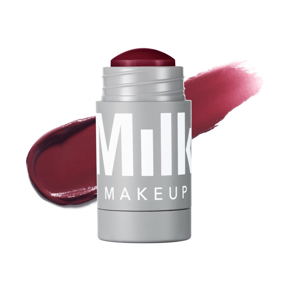 Milk Makeup Cream Lip + Cheek, Quickie (Deep Plum) - 0.21 Fl Oz - Blush & Lip Colour - Buildable & Blendable - 1,000+ Swipes Per Stick - Non-Comedogenic - Vegan,