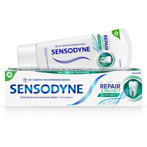 Sensodyne Toothpaste Repair and Protect, Sensitive Toothpaste for Sensitive Teeth, Extra Fresh, 75ml