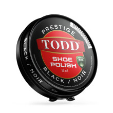 Shoe Polish BLACK High Gloss with Carnauba Wax | Shine and Protect for Leather Shoes, Boots, Bags | Metal Tin | 50ml