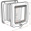 Trixie 4-Way Cat Flap with Tunnel, White, 578 g 2