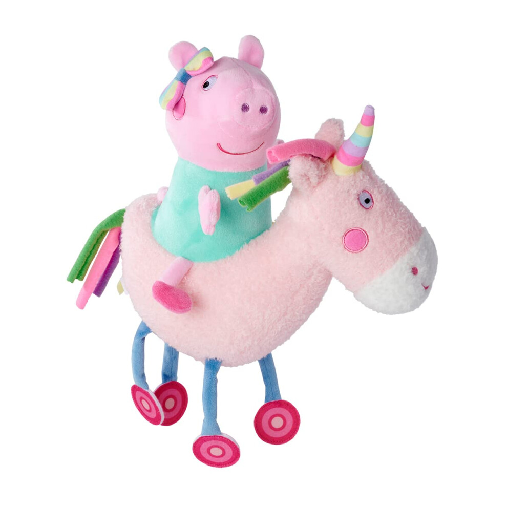 109262544 Peppa Pig Plush Cuddly Toy with Unicorn, Suitable from the First Months of Life