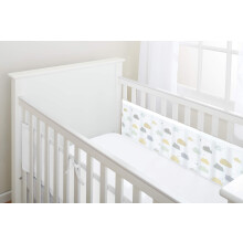 Breathable Mesh Liner For Cot Beds — Covers 2 Sides — Classic — 3 mm — On Cloud Nine — 2 Panels — Non-Padded Single Layer — Safer Than a