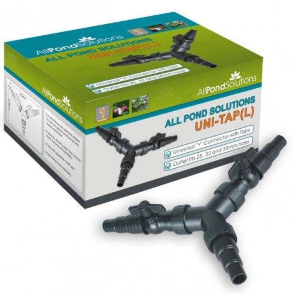 Allpondsolutions Uni Tap 3 Way Y Pond Hose With Adaptor Taps 25/32/38Mm