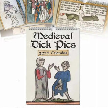 2025 Calendar, Strange Medieval Dick Wall Calendar