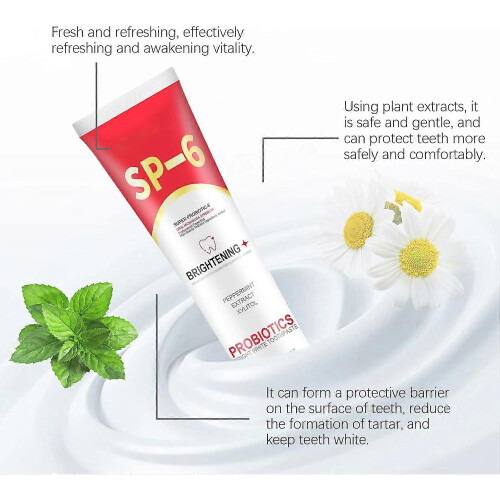 3PCS SP-6 Probiotic Toothpaste,Sp-6 Toothpaste Whitening 1