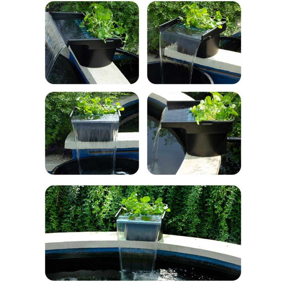 Allpondsolutions 40Cm Pond Waterfall With Built-In Filtration - Mechanical & Biological Filtration With Aeration For Small Ponds