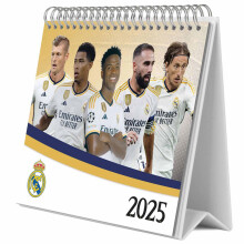 Real Madrid FC Desktop Calendar 2025 Official Licensed Merchandise
