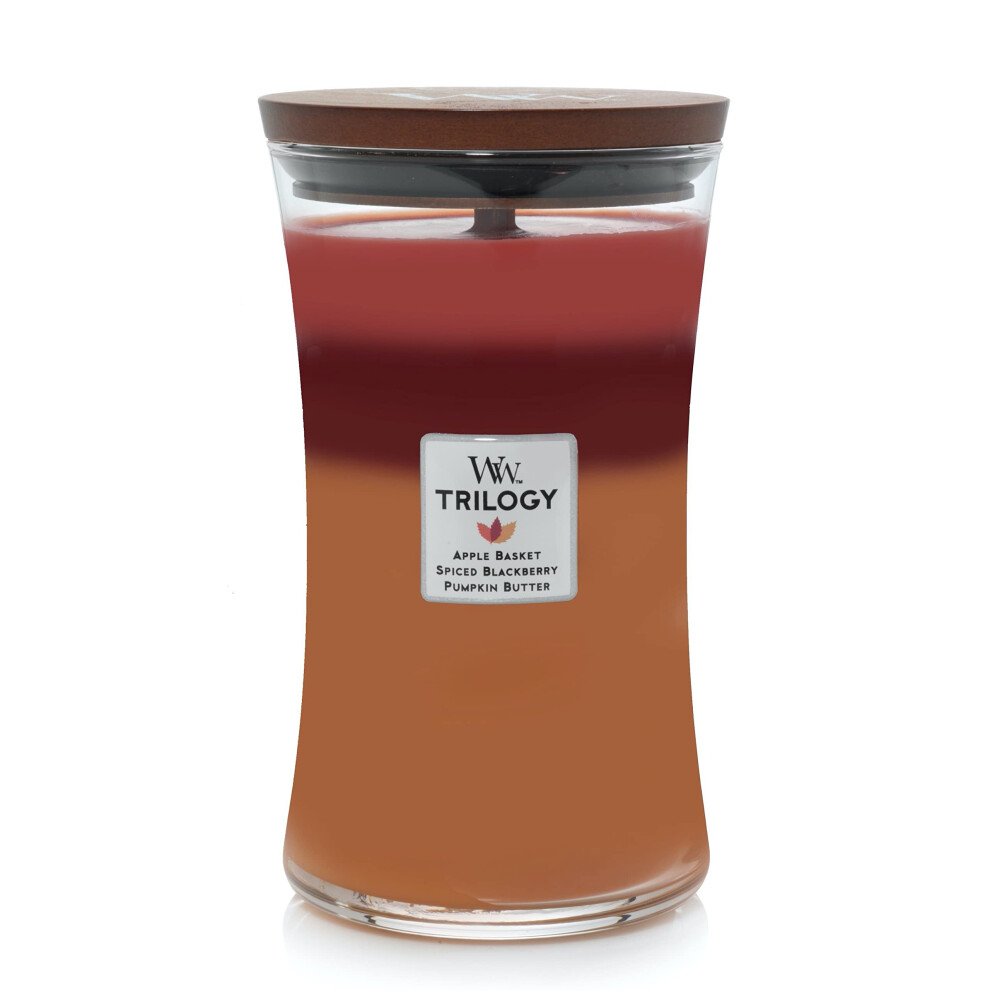 WoodWick Autumn Harvest Trilogy Large Hourglass Trilogy Candle