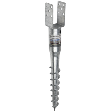 (Pack of: 6, Size: 80mm / 685mm) Fence Post Support Spike Ground Screw Anchor