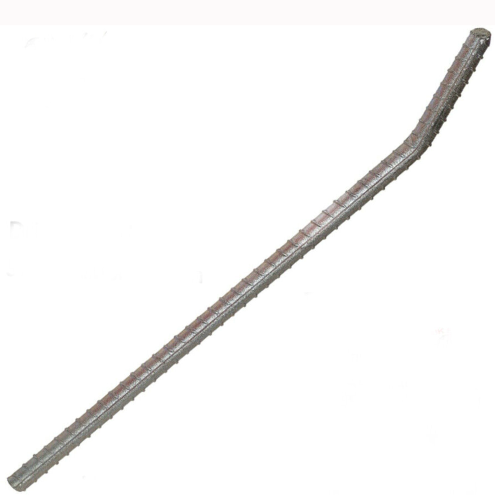 (Pack of: 1, Driving Rod Tool Galvanised 420 X 15 mm) Fence Post Support Spike Ground Screw Anchor