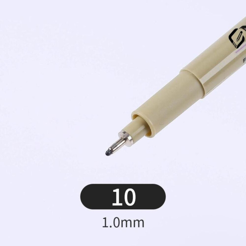 (1.0) Pigma Micron Needle Pen Waterproof Drawing Sketch Hook Line 005 01 02 03 04 05 08 Brush Pen