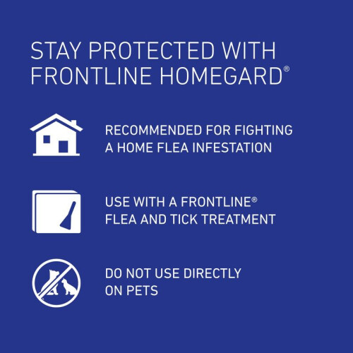 FRONTLINE FRONTLINE HomeGard Flea & Tick Household Spray - 500 ml, White 2