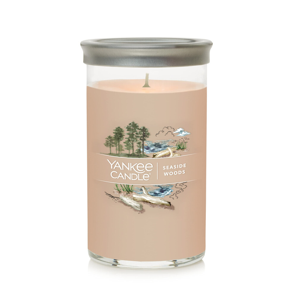 Yankee Candle Seaside Woods Signature Medium Pillar Candle  14.25oz