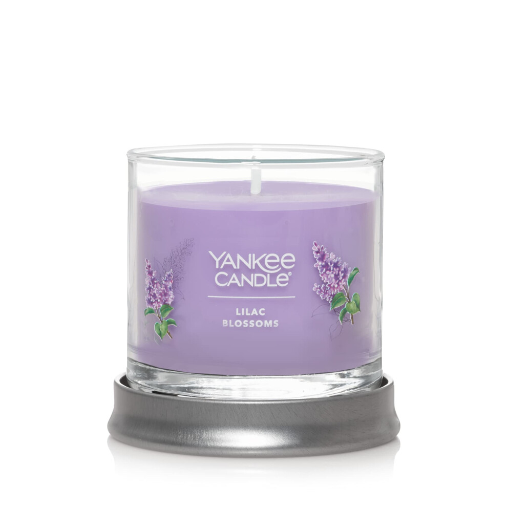 Yankee Candle Lilac Blossoms Scented  Signature 4.3oz Small Tumbler Single Wick Candle  Over 20 Hours of Burn Time