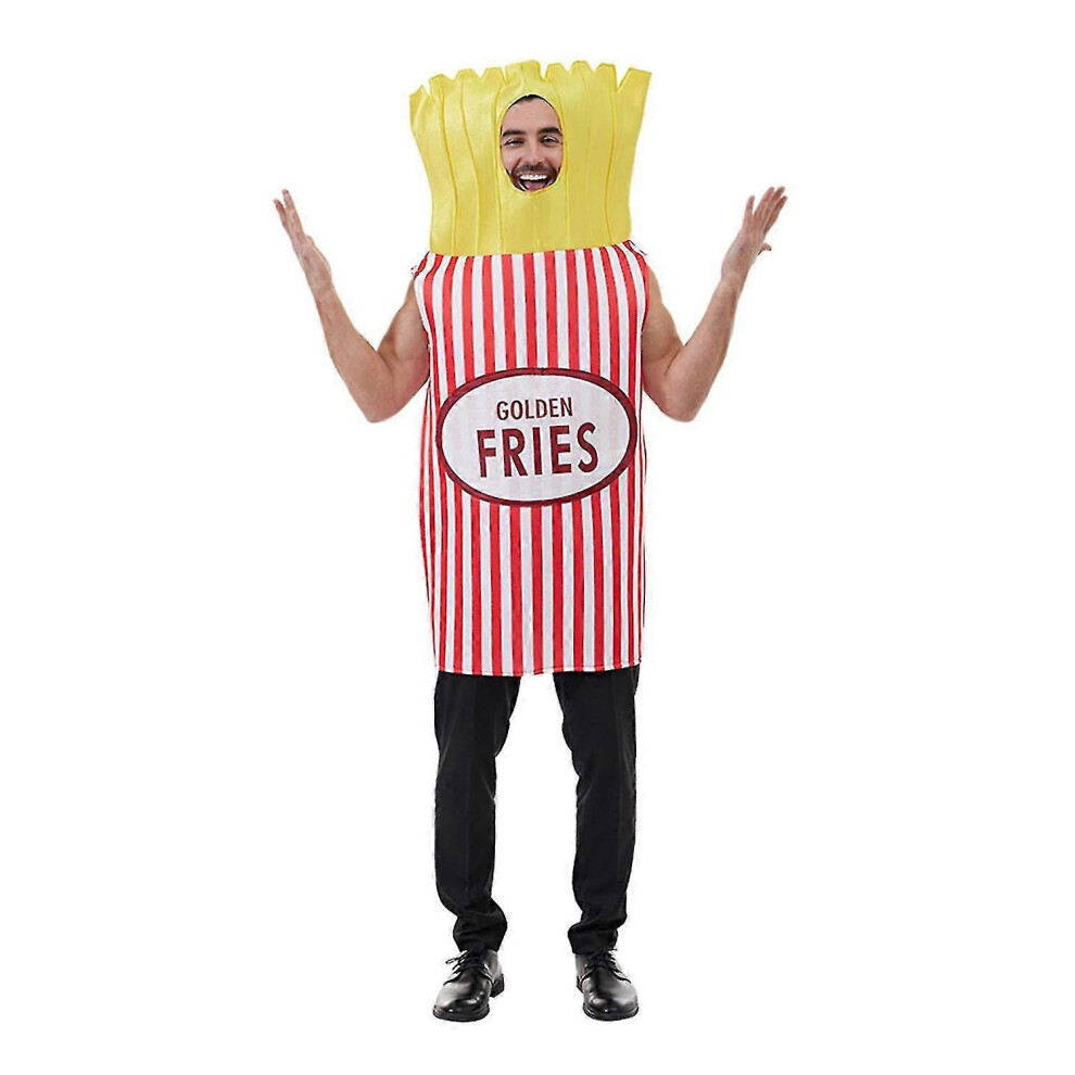 Funny Fries Cosplay Clothes Halloween Stage Performance Party Clothes Festival Role Play Clothing-image