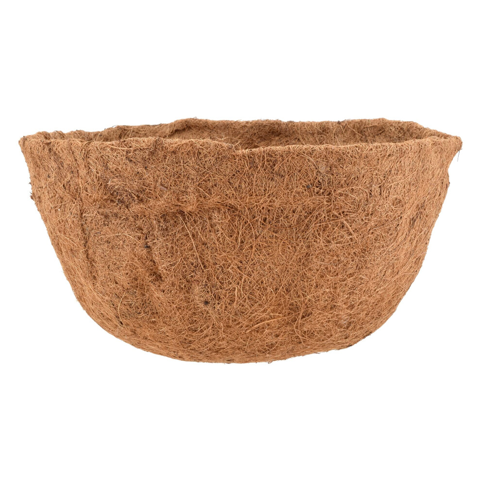 Arcadia Garden Products 1548 Coco Liner for Round Baskets Garden Containers  14-Inch  Brown