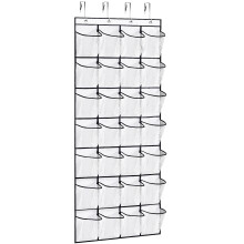 VOPTON 28LARGE POCHETS AUTRE LA PORTE Organisateur de chaussures Organisateur de chaussures Hanging Organisateur pour placard Prime Prium Clear S