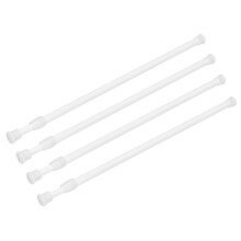Ginbel Direct 4 pachet de tensiune tija perdea 15,7-28 inci mica Reglate scurte Reglate extensibili cu arc ncarcat pentru ferestre pentru ferest
