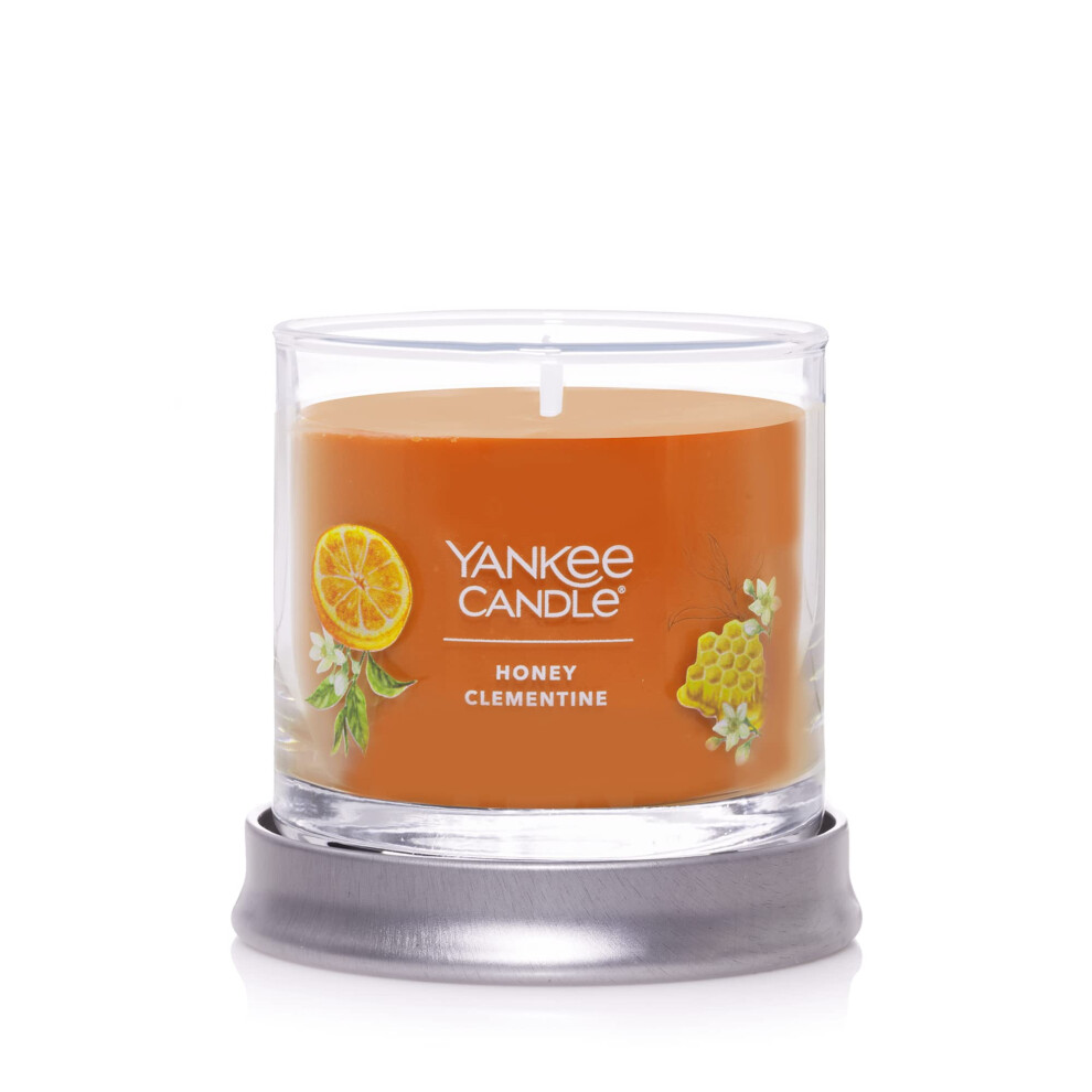 Yankee Candle Honey Clementine Scented  Signature 4.3oz Small Tumbler Single Wick Candle  Over 20 Hours of Burn Time