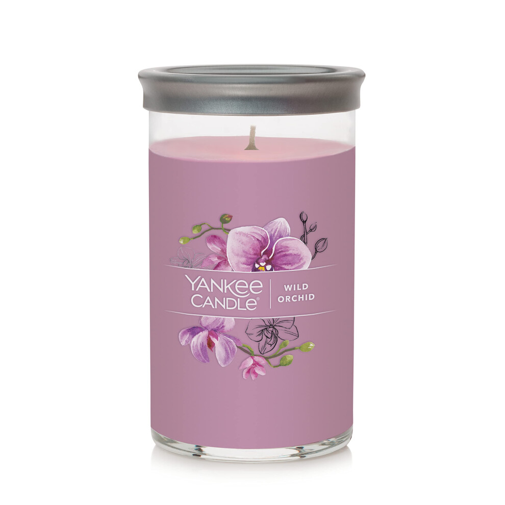 Yankee Candle Wild Orchid Signature Medium Pillar Candle  14.25oz