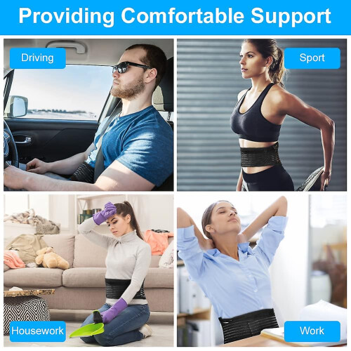 (XL) Heated Back Support Belt,magnetic Therapy Lumbar Support Beltself Heating Lower Back Support Belt For Men 1