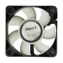 Gelid Solutions Silent 5 - 50mm Computer Fan 3 Pin Molex 50x50x15mm Fan Speed: 4000RPM Hydro Bearing FN-SX05-40 Very Quiet Noise Level 23 dBA